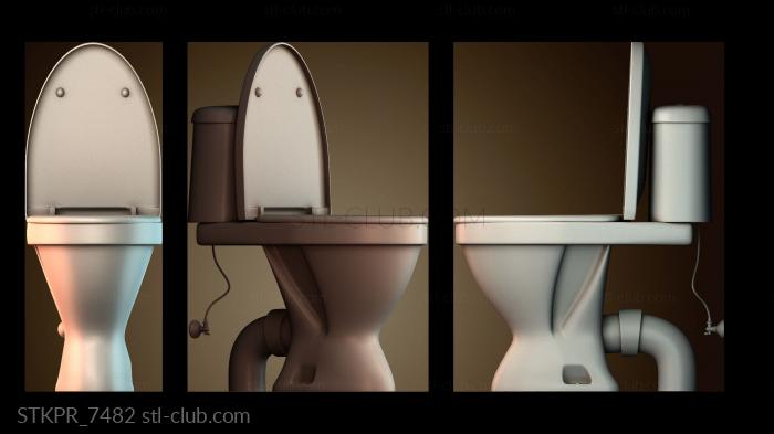 Статуэтки упрощенные Концепция дизайна туалета