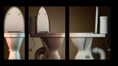 3D модель Концепция дизайна туалета (STL)