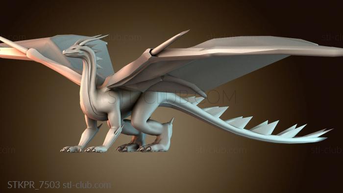 Статуэтки упрощенные Средневековый дракон