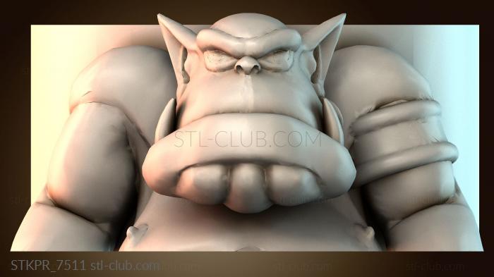 Статуэтки упрощенные Скульптура мускулистого персонажа