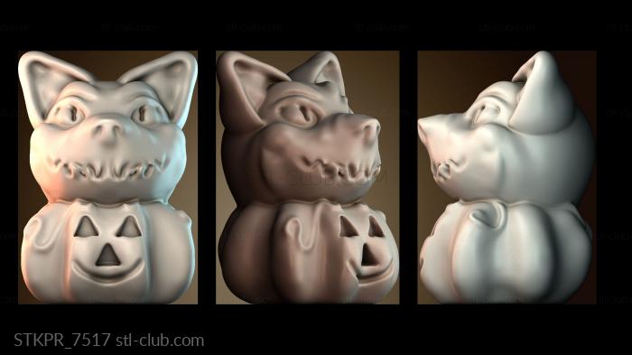 Статуэтки упрощенные Украшение для кошек на Хэллоуин