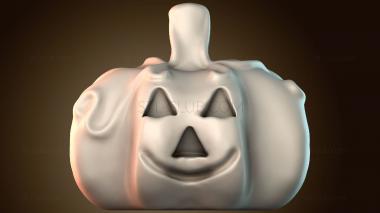 3D модель Улыбающееся тыквенное лицо (STL)