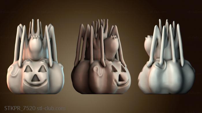 Статуэтки упрощенные Жуткая скульптура тыквы