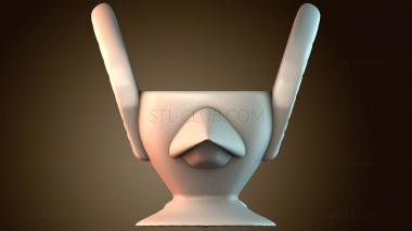 3D модель Стилизованная скульптура лица (STL)