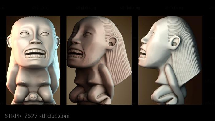 Статуэтки упрощенные Древняя каменная статуя