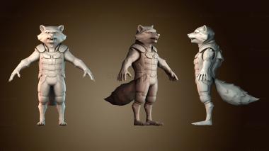 3D модель Ракетный енот (STL)