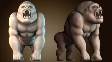3D модель Злая горилла (STL)