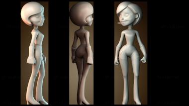 3D модель Девушка эласти (STL)