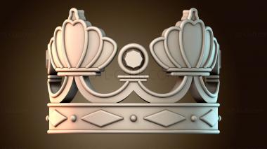 3D модель Дизайн королевской короны (STL)