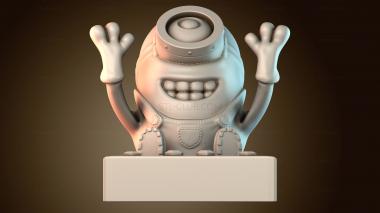 3D модель Счастливый анимированный персонаж (STL)