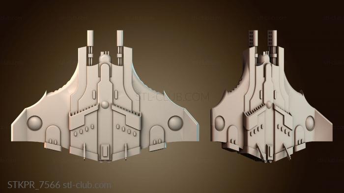 Статуэтки упрощенные Футуристический дизайн космического корабля