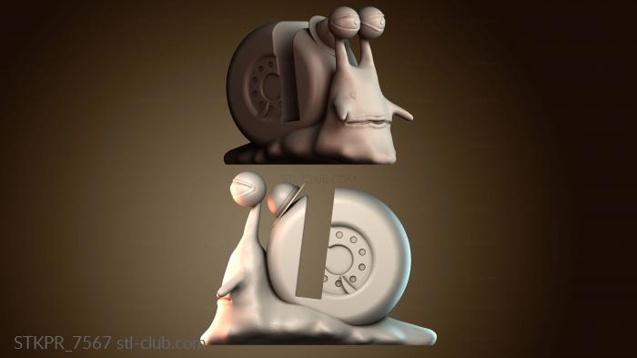 Статуэтки упрощенные Мультяшная мордашка улитки