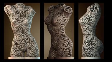 3D модель Решетчатая скульптура человека (STL)