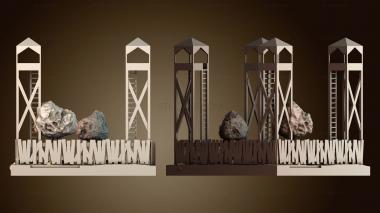 3D модель Скальные башни (STL)