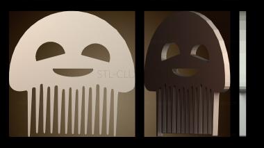 3D модель Расческа для счастливых волос (STL)