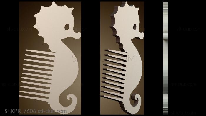 Статуэтки упрощенные Дизайн гребня «Морской конек»