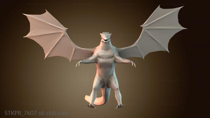 Статуэтки упрощенные Дракон низкополигональный