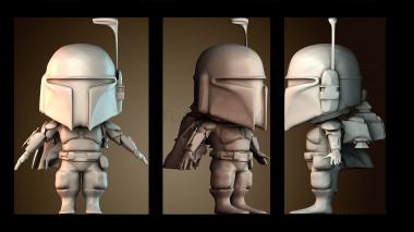 3D модель Милый Боба Фетт (STL)