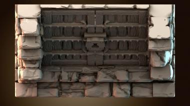 3D модель Древняя каменная стена (STL)