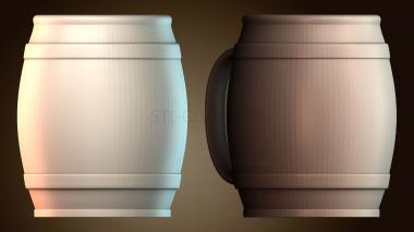 3D модель Деревянная бочка для хранения (STL)