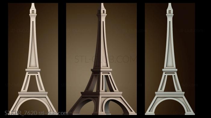 Статуэтки упрощенные Контур Эйфелевой башни