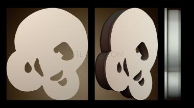 3D модель Абстрактная форма черепа (STL)