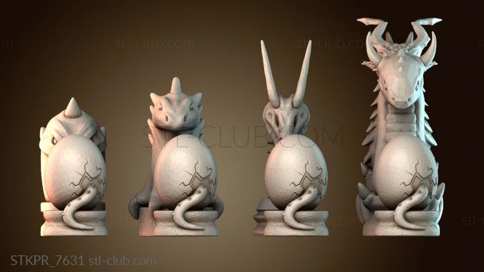 Статуэтки упрощенные Скульптуры яйца дракона