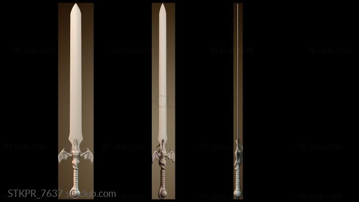 Статуэтки упрощенные Дизайн фэнтезийного меча