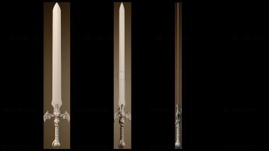 3D модель Дизайн фэнтезийного меча (STL)