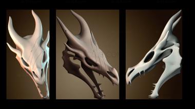 3D модель Дизайн черепа животного (STL)