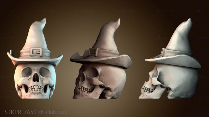 Статуэтки упрощенные Шляпа череп на Хэллоуин