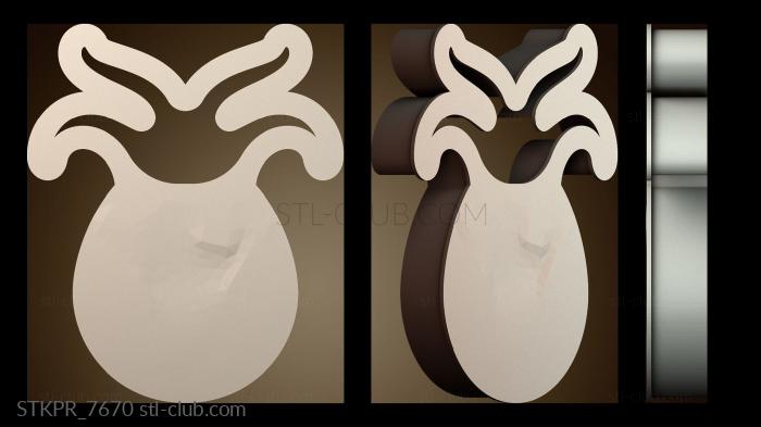 Статуэтки упрощенные Дизайн силуэта ананаса