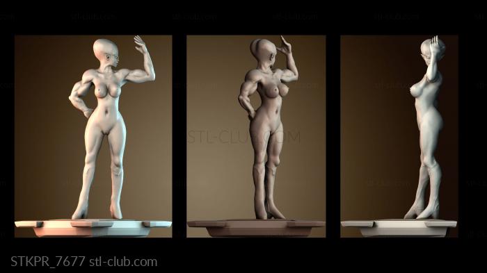 Статуэтки упрощенные Женщина инопланетянка