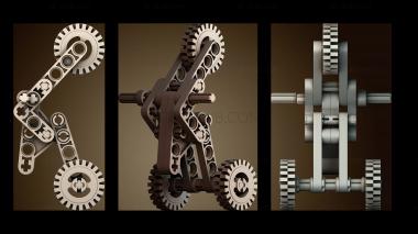 3D модель Трехколесный велосипед мотоцикл lego (STL)