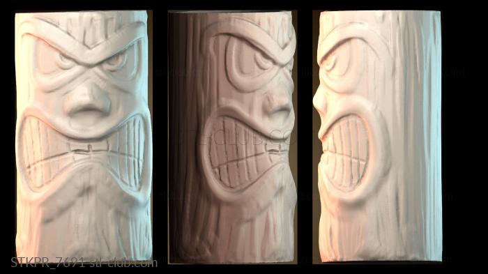 Статуэтки упрощенные Маска злой Тики