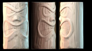 3D модель Маска злой Тики (STL)