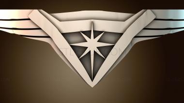 3D модель Стилизованная эмблема звезды (STL)