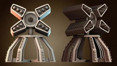 3D модель Абстрактная механическая структура (STL)