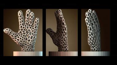 3D модель Полая скульптура руки (STL)