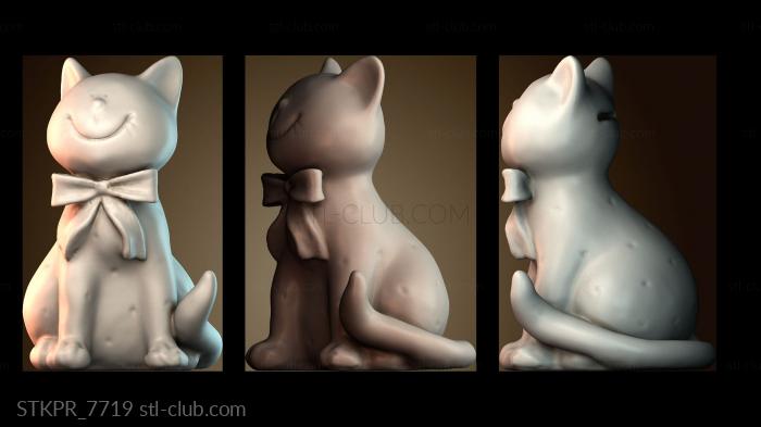 Статуэтки упрощенные Фигурка улыбающегося кота