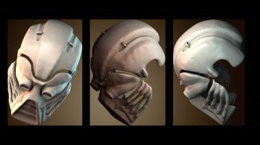 3D модель Футуристический дизайн шлема (STL)