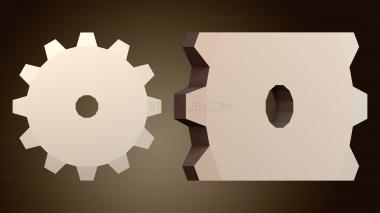 3D модель Форма механической шестерни (STL)