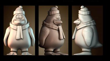 3D модель Пингвин в шляпе (STL)