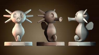 3D модель Knight Horsea покемон (STL)