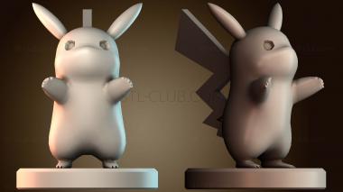 3D модель Pawn Pikachu покемон (STL)