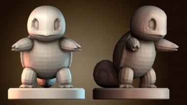 3D модель Pawn Squirtle покемон (STL)