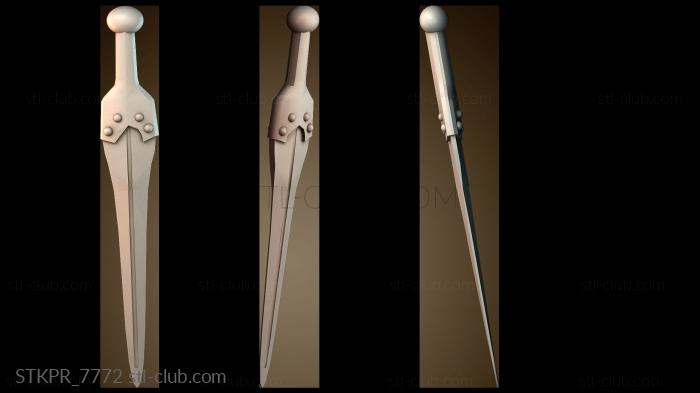 Статуэтки упрощенные Стилизованный древний меч