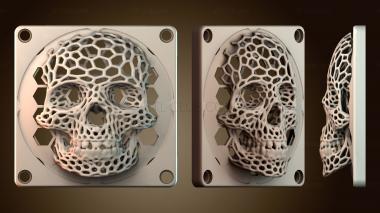 3D модель Дизайн черепа в виде сот (STL)
