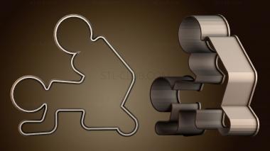 3D модель Игривый дизайн контура (STL)