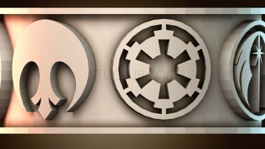 3D модель Выставка символических эмблем (STL)